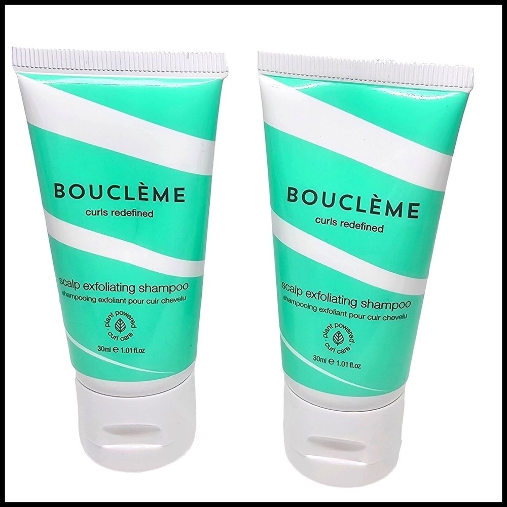 2 X Boucleme Scalp Exfoliating‎ Shampoo 1.01 fl oz 30 ml Travel Size New Curl